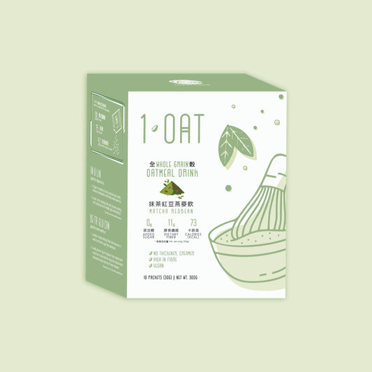 抹茶紅豆｜1 OAT高纖燕麥飲